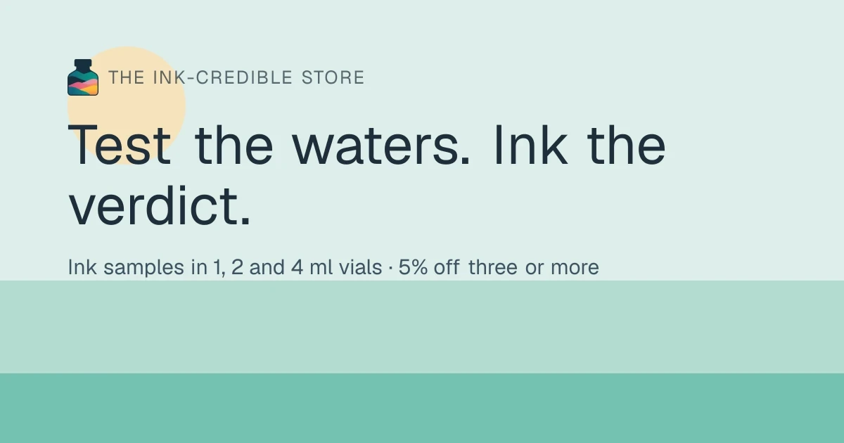 The Ink-Credible Store product preview